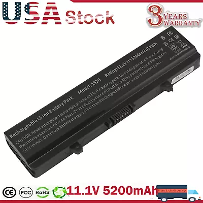 GW240 RN873 Battery For Dell Inspiron 1525 1526 1545 1546 1440 1750 X284G RU586 • $11.99