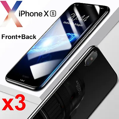 3pcs Soft 4H PET Film Screen Protector Guard For Apple IPhone Xs Front And Back • $7.20