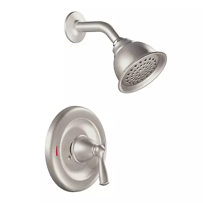 Moen Single Handle Shower Faucet With Valve - Brushed Nickel (82912SRN) • $64.95