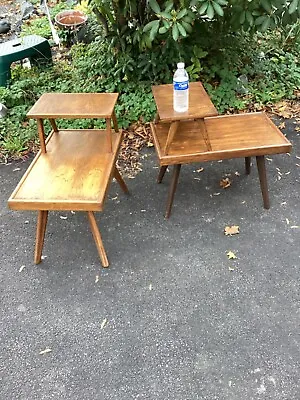 Mid Century Modern Living Room Set Coffee Sofa End Tables Schultz VTG Wild Look • $250