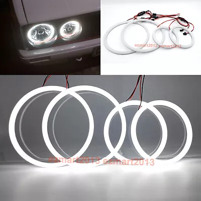 Cotton LED 4 Halo Rings For Volkswagen Golf Mk1 Mk2 GTI Euro Headlight Fog Light • $56.69