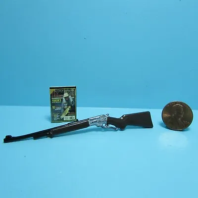 Dollhouse Miniature Winchester 73 Rifle Shot Gun With Magazine JOS5074 • $5.84