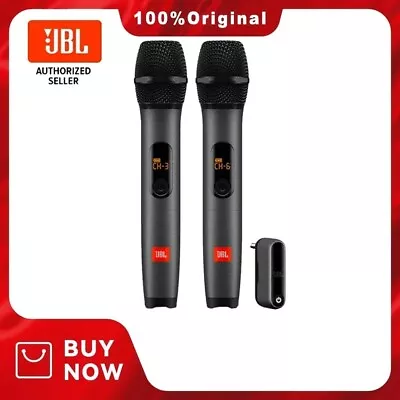 JBL Wireless Microphone Handheld UHF Dual Channel Mike 6.3 Interface 1 T 2 • $144.99