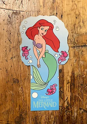 Vtg 1990 Ariel & Seahorses THE LITTLE MERMAID Walt Disney RARE BOOKMARK 90s! • $9.99