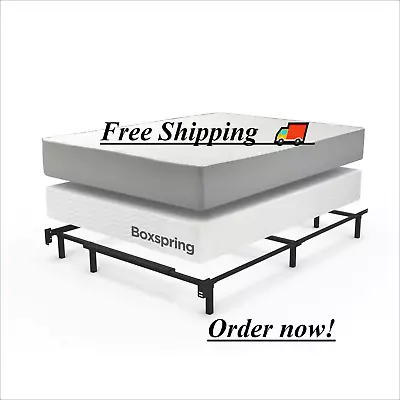 7 H Metal Adjustable Bed Frame Support For Box Spring & MattressTwin/Full/Queen • $58.45