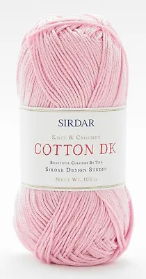 £16.99 • Buy Clearance Sirdar Cotton DK 100g - 526 Blossom - Includes Pack Offers