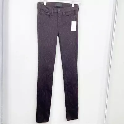 Vince Mulberry Textured Skinny Stretch Jeans Size 26 Womens • $24.99