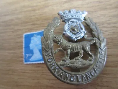 Original Cap Badge Of The York And Lancaster Regiment • £12.99