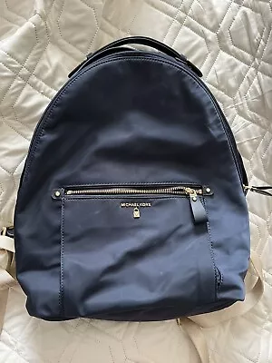 Michael Kors Kelsey Nylon Large Backpack Navy Blue. • $65