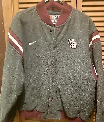 Mens Nike Team Mississippi State University Jacket (msu)..full Zip Size M • $55.50