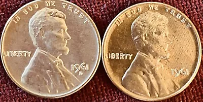 1961 P/D Lincoln Memorial Cents BU - Lot Of 2 • $1.29