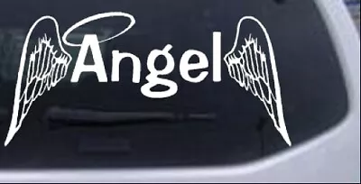 Angel With Wings Car Or Truck Window Laptop Decal Sticker 5.7X12 • $9.42