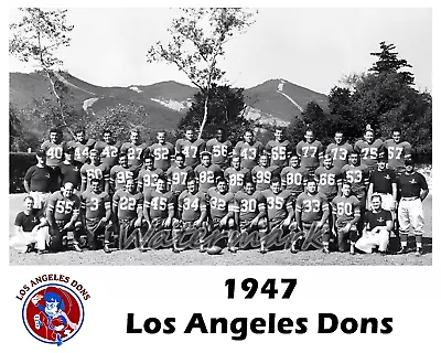 NFL AAFC Rare 1947 Los Angeles Dons Team Picture Black & White 8 X 10 Photo  • $5.99