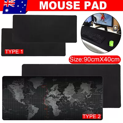 Extended Large Gaming Mouse Pad XXL 90x40cm Anti-slip Desk Mat Keyboard Mousepad • $16.45