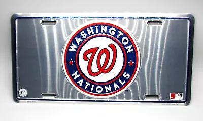 Mlb Washington Nationals 3d Embossed Metal Car License Plate Auto Tag • $14.99