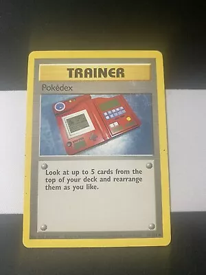 $1.35 • Buy Pokedex Trainer Pokemon Card Base Set Vintage WOTC TCG 87/102