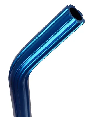 Fluted Aluminum Alloy LAYBACK Bicycle Seat Post 22.2mm (7/8 ) 490mm DARK BLUE • $26.99
