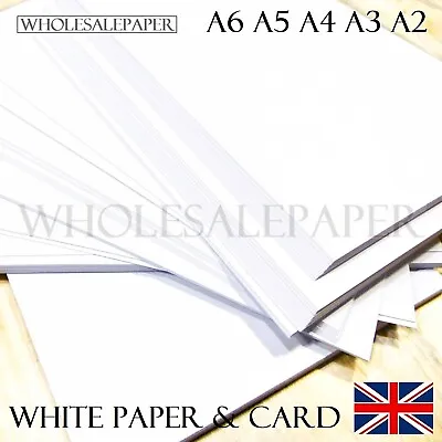 £0.99 • Buy A2 A3 A4 A5 A6 White Card Making Thick Paper Printer Copier Sheets 300gsm Crafts