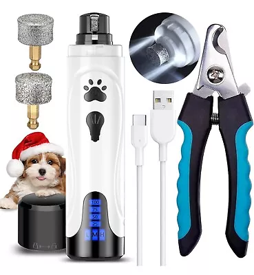 YABIFE Dog Nail Grinder Dog Nail Trimmers And Clippers Kit Super Quiet Electri • $20