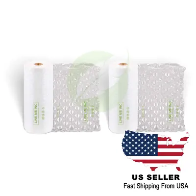 2 PACK 984ft X 16  Air Cushion Machine Film Bubble Pillow Packaging Padding Roll • $59