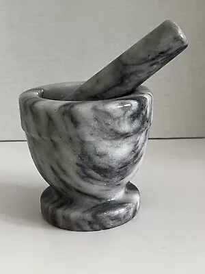 Marble Mortar And Pestle Grinder 4.25  • $50