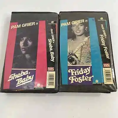 Pam Grier In Sheba Baby & Friday Foster VHS Lot Collection ORION Tested • $11.96