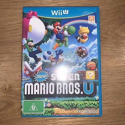 New Super Mario Bros U - Nintendo Wii U Game - AUS PAL - Complete With Manual • $21.88