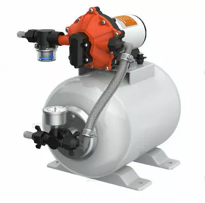 SeaFlo Marine 12 V DC 60 PSI Water Pump 5.5 GPM 2 Gallon Accumulator Tank System • $199.98