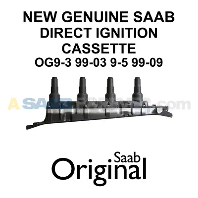 NEW OEM SAAB 9-3 9-5 BLACK T7 Direct Ignition Coil Cassette Genuine 55559955 DIC • $299.99
