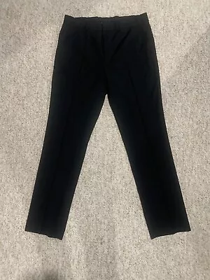 H & M Regular Fit Straight Leg Pant Black Size 34R • $30