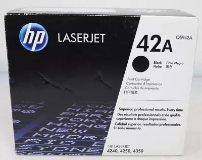 New Sealed Genuine HP 42A Black Original LaserJet Toner Cartridge Q5942A • $37.99