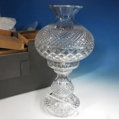 Waterford Crystal Inishmaan - Electric Hurricane Lamp - 2 Piece - 18½ Inches • $225