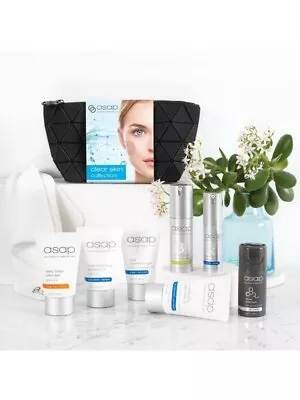 ASAP Clear Skin Collection Pack B A Serum Clear Complexion Liquid Platinum Scrub • $199.99