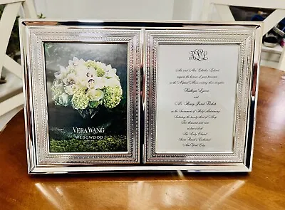 Vera Wang Wedgwood Wedding Collection Double Invitation Frame Silver NEW IN BOX! • $47.99