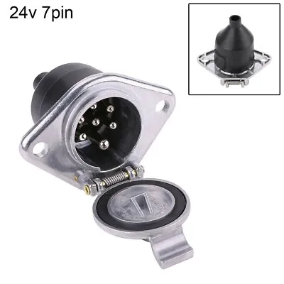 $25.39 • Buy Trailer Connector Plastic Plug Play Black+Silver Brass Pins High Quality