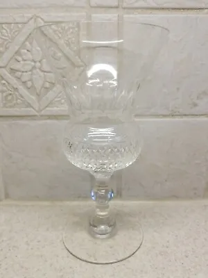 Vintage Elegant Glass Goblet Cut Pattern Cut Facets Unk2253 6 3/4   • $13.99