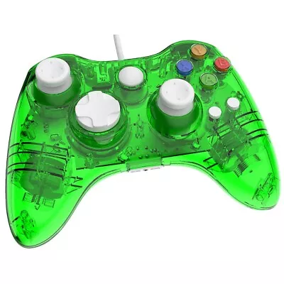 Wired Game Remote Controller For Microsoft Xbox 360 Gamepad Console Green • $21.31