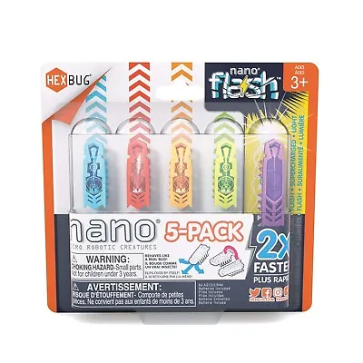 HEXBUG Nano Bug 5-Pack Random Colours Nano Flash Micro Robotic Creatures Age 3+ • £19.99