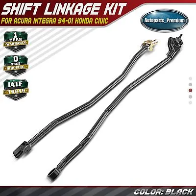 2pcs B-Series Shift Linkage Kit For Acura Integra 94-01 Honda Civic 92-00 Black • $56.99