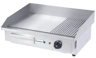 Quantum CE ® 55cm Electric Table Top Griddle Flat & Half Ribbed 3kW GRF55 • £109.99