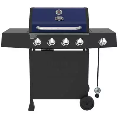 4 Burner With Side Burner Propane Gas Grill In Blue • $199.66