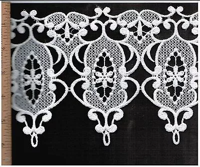 Victorian Applique Venise Lace Trim Rayon Bridal Fashion Jewelry Crafts  #2461 • $6.49