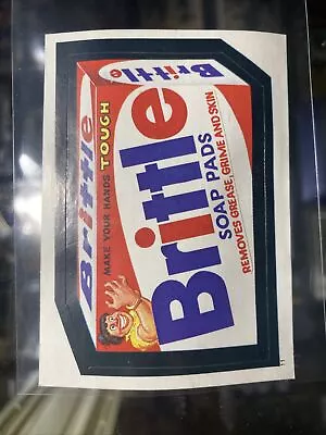 1982 Topps Wacky Packages Album Stickers Brittle #11 0a3 • $0.99