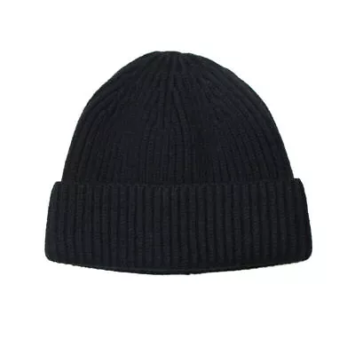 Mens Mini Short Fisherman Beanie Hat Winter Ribbed Docker Warm Knitted Skull Cap • $8.99