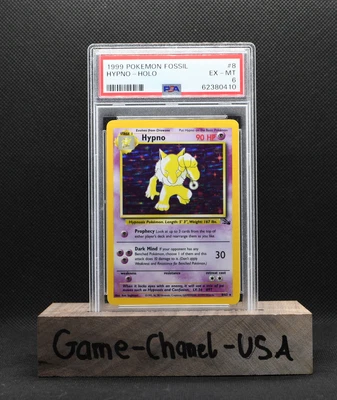 $22.99 • Buy Pokemon PSA 6 Hypno Holo Fossil English #8