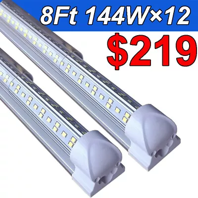 144Watt 8 Foot LED Shop Light 8FT T8 LED Tube Light Fixture 8' 144W Garage Light • $219.91