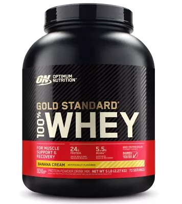 Optimum Nutrition Gold Standard 100% Whey Protein Powder Banana Cream 5 Pound • $82.44