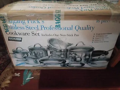 Wolfgang Puck's 16pc Stainless Steel Professional Quality Cookware 18/10 Set • $200