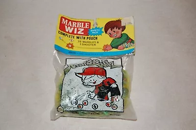 Vintage Marbles Marble Wiz 76 With Pouch • $12.90