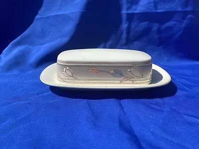 Mikasa Meadow Sun Covered Butter Dish Vintage 1992 • $19.99